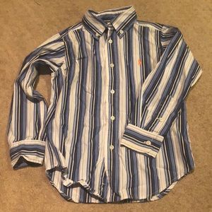Kids long sleeve button up dress shirt